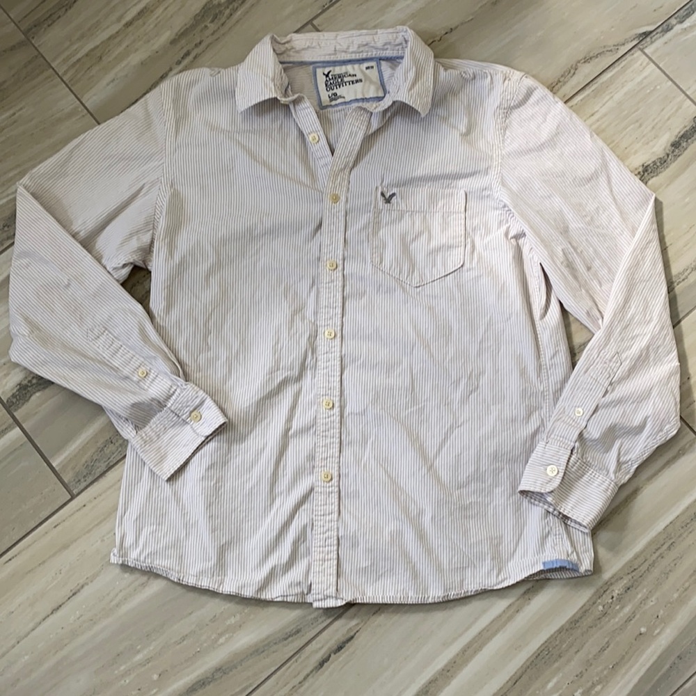 Men’s AE Long Sleeve Button Down Vintage Fit Large